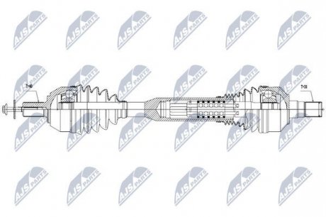 Полуось NTY NPW-VV-054