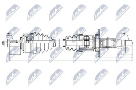 Полуось NTY NPW-VV-035 (фото 1)