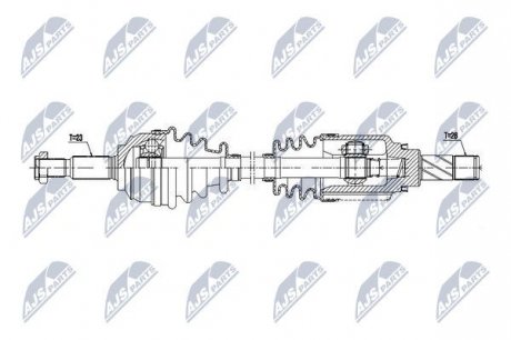 Полуось NTY NPW-RE-063 (фото 1)