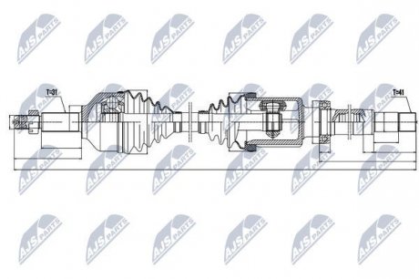 Полуось NTY NPW-FR-076 (фото 1)