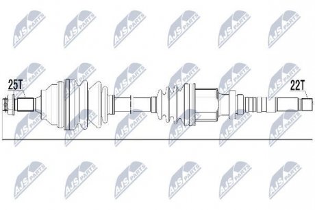 Полуось NTY NPW-CT-019