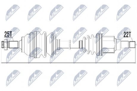 Полуось NTY NPW-CT-018