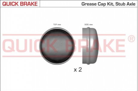 QUICK BRAKE Пилозахисні ковпачки для ступиці QUICK BRAKE OJD Quick Brake 9821K
