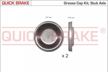 QUICK BRAKE Пилозахисні ковпачки для ступиці QUICK BRAKE OJD Quick Brake 9826K