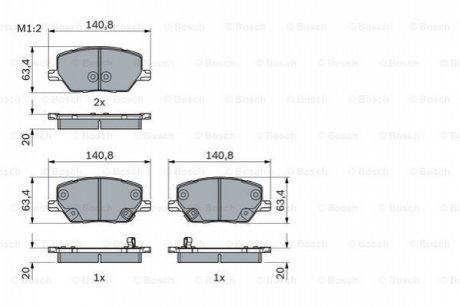 Гальмівні колодки дискові JEEP Renegade F 14>> BOSCH 0986494941