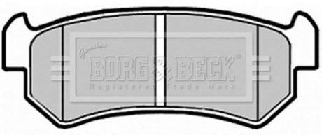 Комплект тормозных колодок, дисковый тормоз Borg & Beck BBP2146