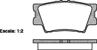 Комплект тормозных колодок, дисковый тормоз WOKING P13313.00 (фото 1)