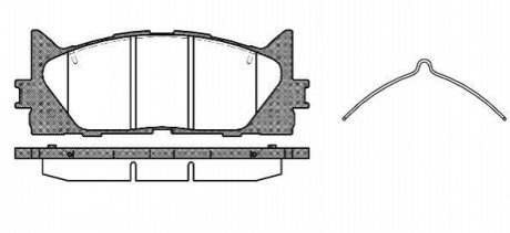 Комплект тормозных колодок, дисковый тормоз WOKING P13333.00 (фото 1)
