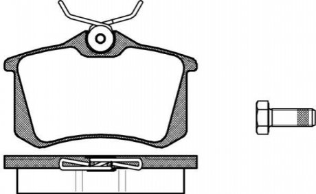Комплект тормозных колодок, дисковый тормоз WOKING P3633.00 (фото 1)