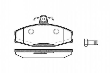 Комплект тормозных колодок, дисковый тормоз WOKING P7203.20 (фото 1)