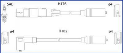 Комплект проводов зажигания HITACHI 134790 (фото 1)