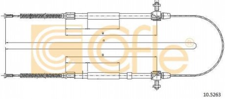 Трос стояночного тормоза COFLE 10.5263