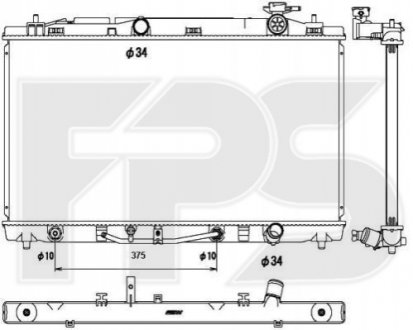Радиатор охолодження FPS Forma Parts System FP 81 A1323