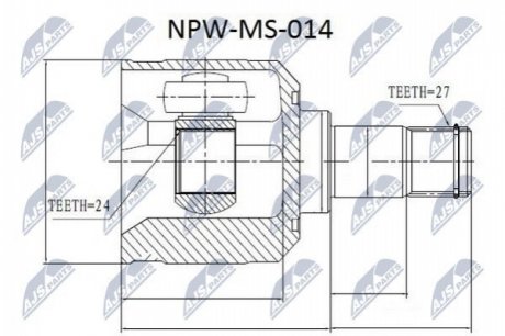 Шарнір равных угловых скоростей NTY NPW-MS-014