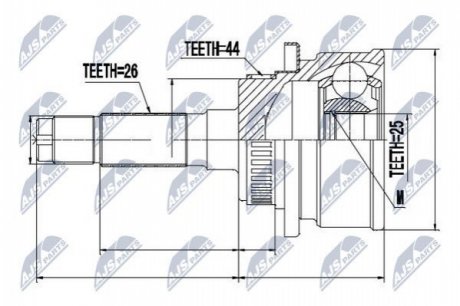 Шарнир равных угловых скоростей NTY NPZ-MZ-041