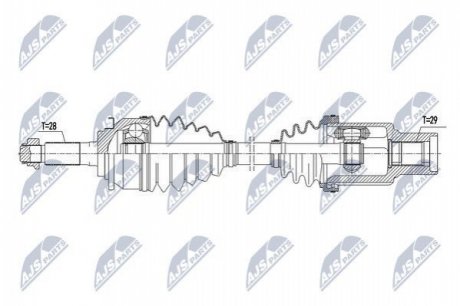 Полуось NTY NPW-FR-090 (фото 1)