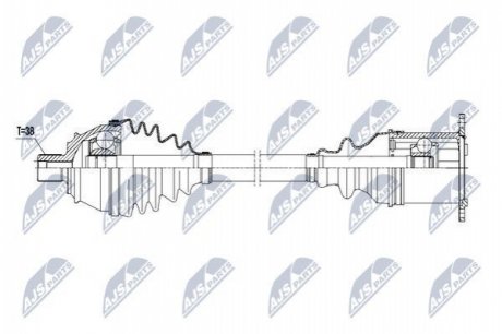 Полуось NTY NPW-AU-021