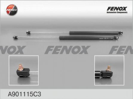 Упор задней двери Баргузин 700 мм (газовый амортизатор багажника) FENOX A901 115C3 (фото 1)