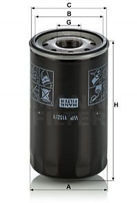 Фільтр масляний MANN FILTER MANN-FILTER WP11521