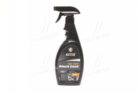 Чернитель (очиститель) резины Black Coat for Tire 500мл <> AXXIS Ax-736