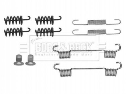 Комплектующие, колодки дискового тормоза Borg & Beck BBK6284