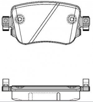 Комплект тормозных колодок, дисковый тормоз WOKING P14493.08