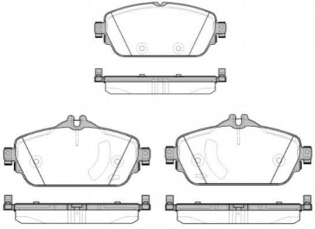 Комплект тормозных колодок, дисковый тормоз WOKING P14923.08