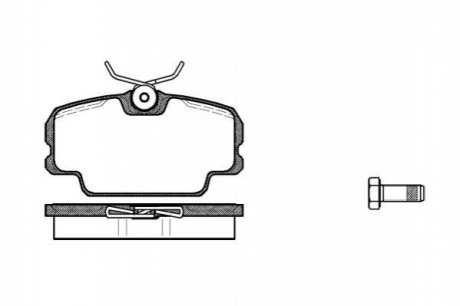 Комплект тормозных колодок, дисковый тормоз WOKING P0453.00 (фото 1)