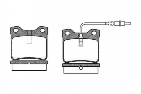 Комплект тормозных колодок, дисковый тормоз WOKING P2213.02 (фото 1)