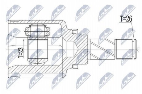 Шарнир равных угловых скоростей NTY NPW-RE-121