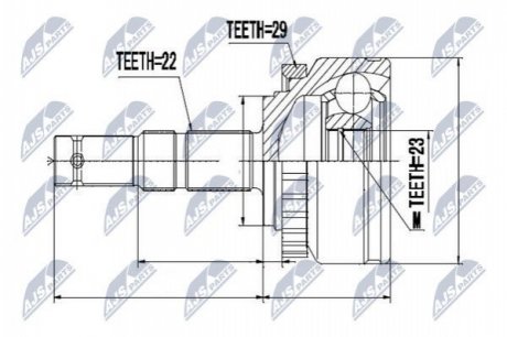 Шарнир равных угловых скоростей NTY NPZ-PL-015