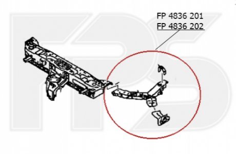 Ремчастина панелі FPS Forma Parts System FP 4836 201