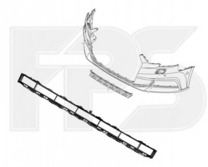 Решітка бампера FPS Forma Parts System FP 1225 920