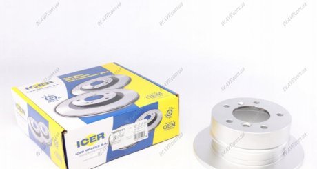 Диск гальмівний ICER Brakes 78BD0184-1 (фото 1)