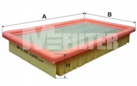 Фільтр повітряний Mazda 626/MX-5/MX-6 1.8/2.0/2.5 92-05 M-Filter K 402