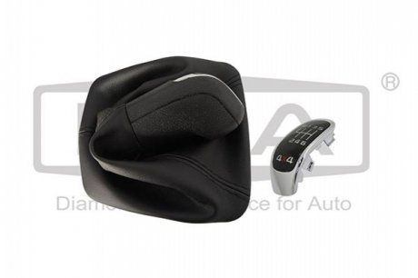 Gearstick knob with black boot for gearstick lever, 6 speed, black knob, 4*4 DPA 77111642202
