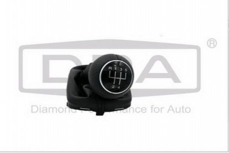 Gearstick knob with black boot for gearstick lever, 5 speed, black knob DPA 88631695802