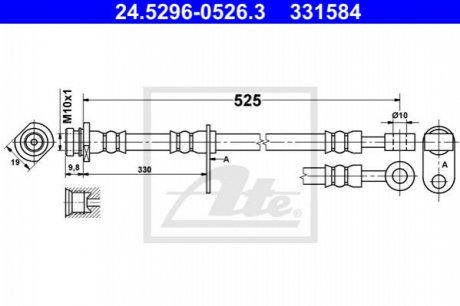 PRZEW╙D HAM SUZUKI GRAND VITARA 1.9DDIS 4X4 05-, 2.0 4X4 05- ATE 24.5296-0526.3