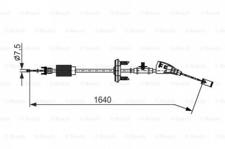 LINKA HAM PEUGEOT 3008 1.6VTI 09-, 1.6HDI 09- BOSCH 1 987 482 798