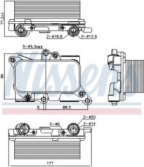 CHгODNICA OLEJU NISSENS AUDI Q7/VW TOUAREG 3,0-4,2D 07-18 NISSENS Nissens A/S 91226