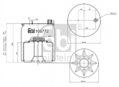 Подушка амортизуюча BILSTEIN FEBI 106772
