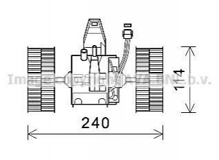Электродвигатель, вентиляция салона QUALITY COOLING AVA BW8491