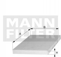 Фильтр, воздух во внутренном пространстве MANN-FILTER CU 2344