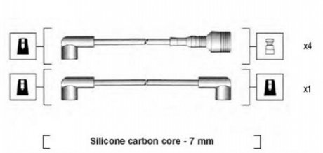 Комплект проводов зажигания Magneti Marelli 941044120502