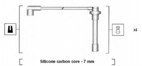 Комплект проводов зажигания Magneti Marelli 941315060893