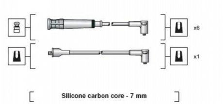 Комплект проводов зажигания Magneti Marelli 941318111044