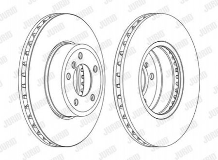 TARCZA HAM./PRZ/ BMW 5 E60 03- @324X30 Jurid 562397JC-1