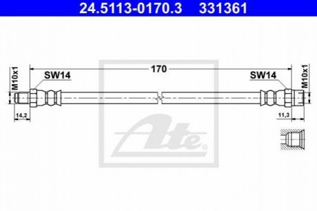 PRZEW╙D HAM ATE 24.5113-0170.3