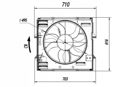 WENTYLATOR CHЈODNICY VW AMARIK 2.0D 15- NRF 47921