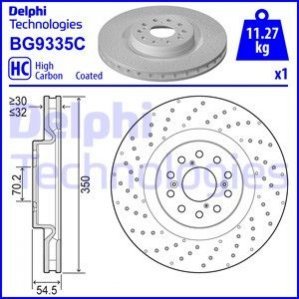 Гальмівний диск Delphi BG9335C